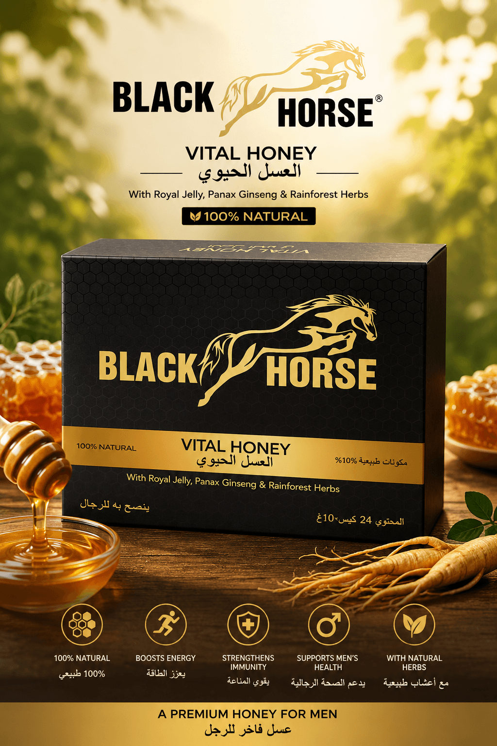 Black Horse Honey –  منتج أصلي من ماليزيا 🇲🇾